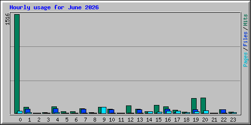 Hourly usage for June 2026